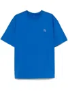 Ader Error Short-sleeved Crew Neck T-shirt In Blue