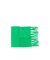 Ader Error Logo Patch Tassel Scarf In Green