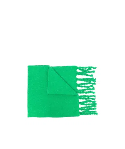 Ader Error Logo Patch Tassel Scarf In Green