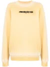Ader Error Logo-print Oversized Sweatshirt In Yellow