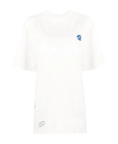 Ader Error Logo Print T-shirt In White
