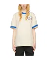 Ader Error Logo Printed T-shirt With Round Collar In White