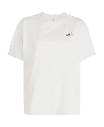 Ader Error Logo Short-sleeved T-shirt In White