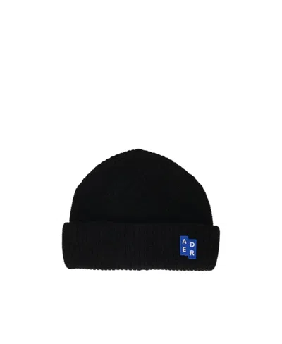 Ader Error Logo Woolen Cap In Black