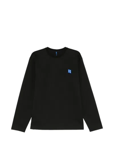 Ader Error Logo-patch Long-sleeve T-shirt In Black
