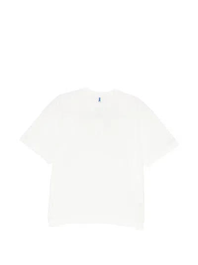 Ader Error Logo-patch Pleated T-shirt In White