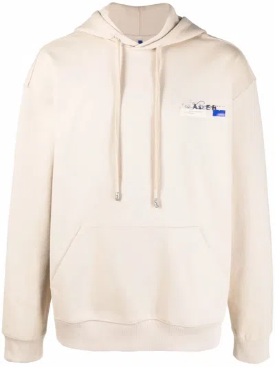 Ader Error Logo-print Hoodie In Neutrals
