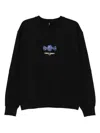 Ader Error Lolly Graphic-print Sweatshirt In Black