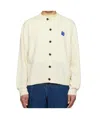 Ader Error Long Sleeve Cardigan In Off-white