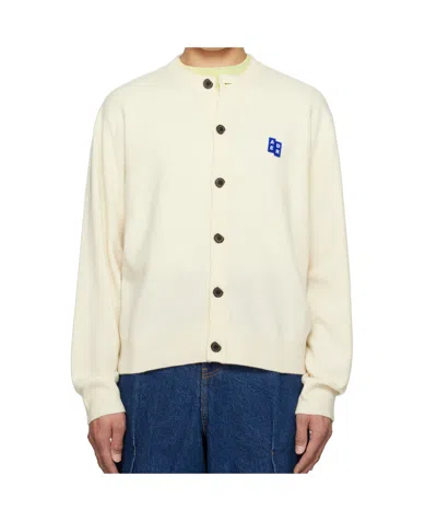 Ader Error Long Sleeve Cardigan In Oatmeal