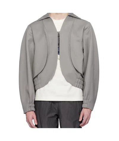 Ader Error Long Sleeve Casual Jacket In Grey