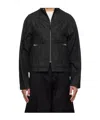 Ader Error Long Sleeve Denim Jacket In Black