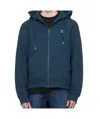 Ader Error Long Sleeve Hoodie In Navy Blue