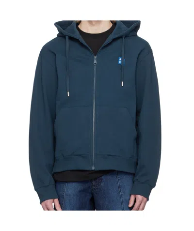 Ader Error Long Sleeve Hoodie In Navy
