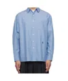Ader Error Long Sleeve Shirt In Blue
