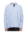 Ader Error Long Sleeve Shirt In Blue