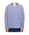 Ader Error Long Sleeve Shirt In Blue