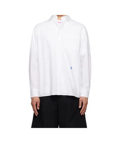 Ader Error Long Sleeve Shirt In White