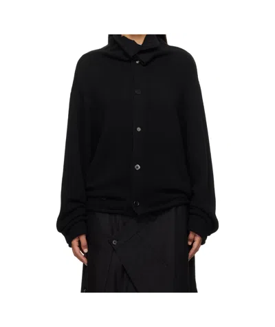 Ader Error Long-sleeved Cardigan In Black