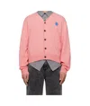 Ader Error Long-sleeved Cardigan In Pink
