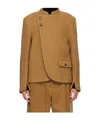 Ader Error Long-sleeved Casual Jacket In Brown