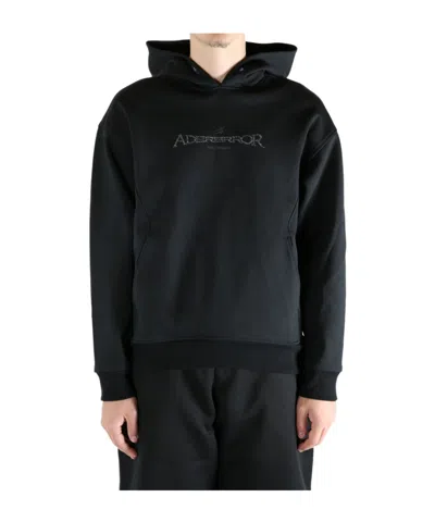 Ader Error Long-sleeved Hooded Sweatshirt In Animal Print