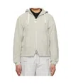 Ader Error Gray Lunel Product. 30 Zip-up Hoodie In Nude