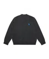 Ader Error Long-sleeved Knitted Cardigan In Black