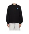 Ader Error Long-sleeved Polo Shirt In Black
