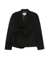 Ader Error Long-sleeved Suit Coat In Black