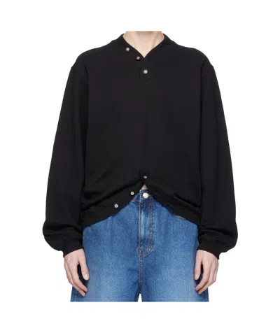 Ader Error Long-sleeved Sweater In Black