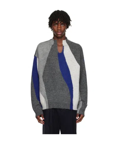 Ader Error Long-sleeved Sweater In Black