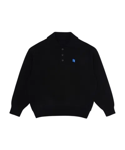 Ader Error Long-sleeved Sweater In Black