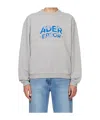 Ader Error Gray Embroidered-logo Sweatshirt In Gray