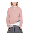 Ader Error Long-sleeved Sweater In Pink