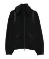 Ader Error Long-sleeved Zip-up Jacket In Black