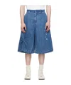Ader Error Low-rise Zipper Shorts In Blue