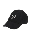 Ader Error Black Embroidered Cap In Black
