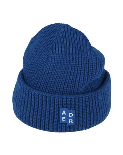 Ader Error Man Hat Blue Size Onesize Wool, Nylon