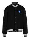 Ader Error Man Jacket Black Size L Wool, Nylon In Black