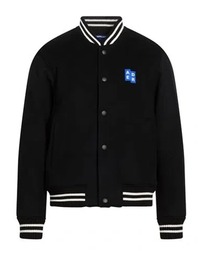 Ader Error Man Jacket Black Size L Wool, Nylon