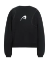 Ader Error Man Sweatshirt Black Size 3 Cotton, Elastane