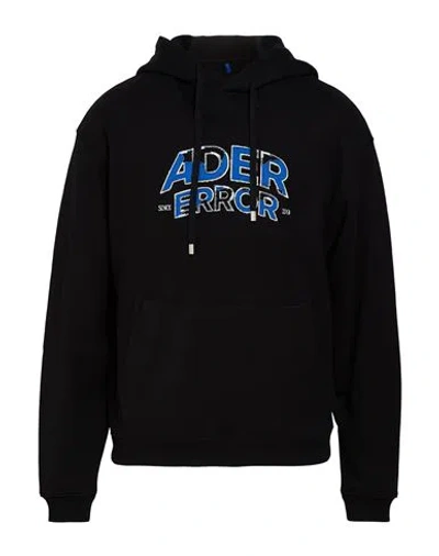 Ader Error Man Sweatshirt Black Size Xl Cotton