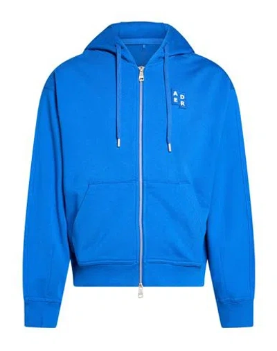 Ader Error Man Sweatshirt Blue Size Xs Cotton