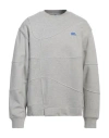 Ader Error Crew-neck Cotton Sweatshirt In Grey