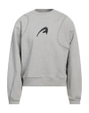 Ader Error Gray A-peec Sweatshirt In Grey