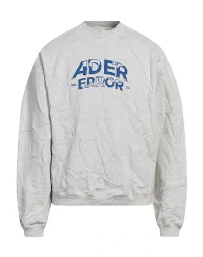 Ader Error Man Sweatshirt Light Grey Size M Cotton, Polyester