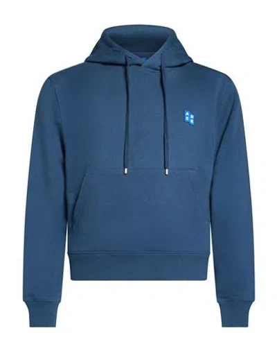 Ader Error Man Sweatshirt Navy Size S Cotton In Blue
