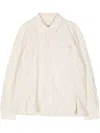 Ader Error Matelassé Cotton-blend Shirt In Neutrals
