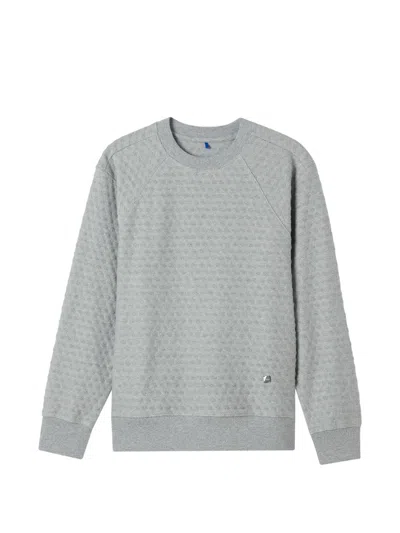 Ader Error Meadow Textured Sweatshirt In Gray